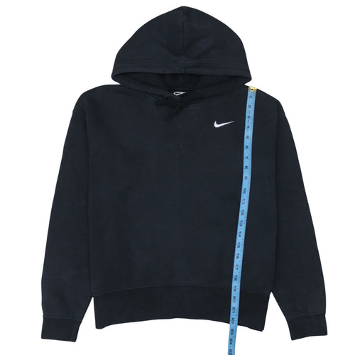 Nike Men's Black Pullover Hoodie Small Logo Fleece Sweatshirt