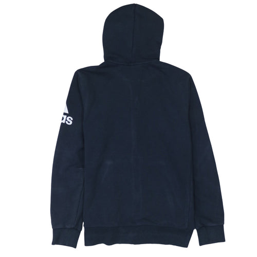 Adidas Boys Navy Blue Full Zip Hoodie Size 13-14 Years L Sportswear