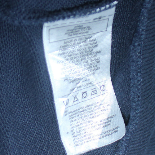 Adidas Boys Navy Blue Full Zip Hoodie Size 13-14 Years L Sportswear