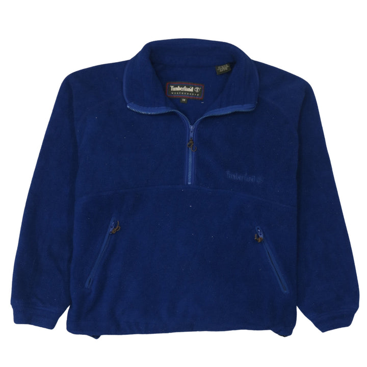 Timberland Mens Blue Fleece 1/2 Zip Pullover Sweatshirt M
