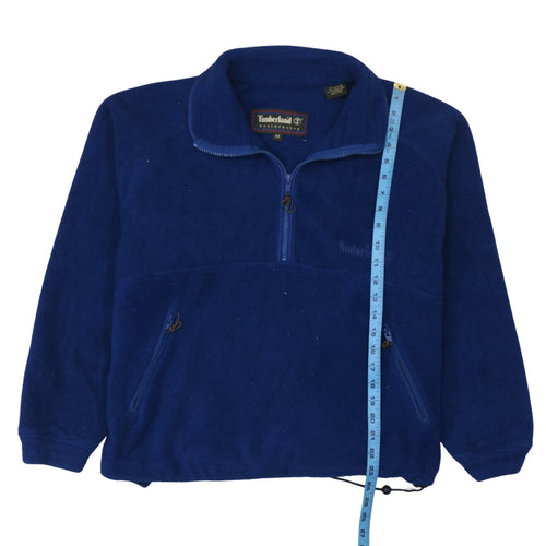 Timberland Mens Blue Fleece 1/2 Zip Pullover Sweatshirt M