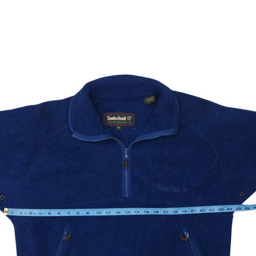 Timberland Mens Blue Fleece 1/2 Zip Pullover Sweatshirt M
