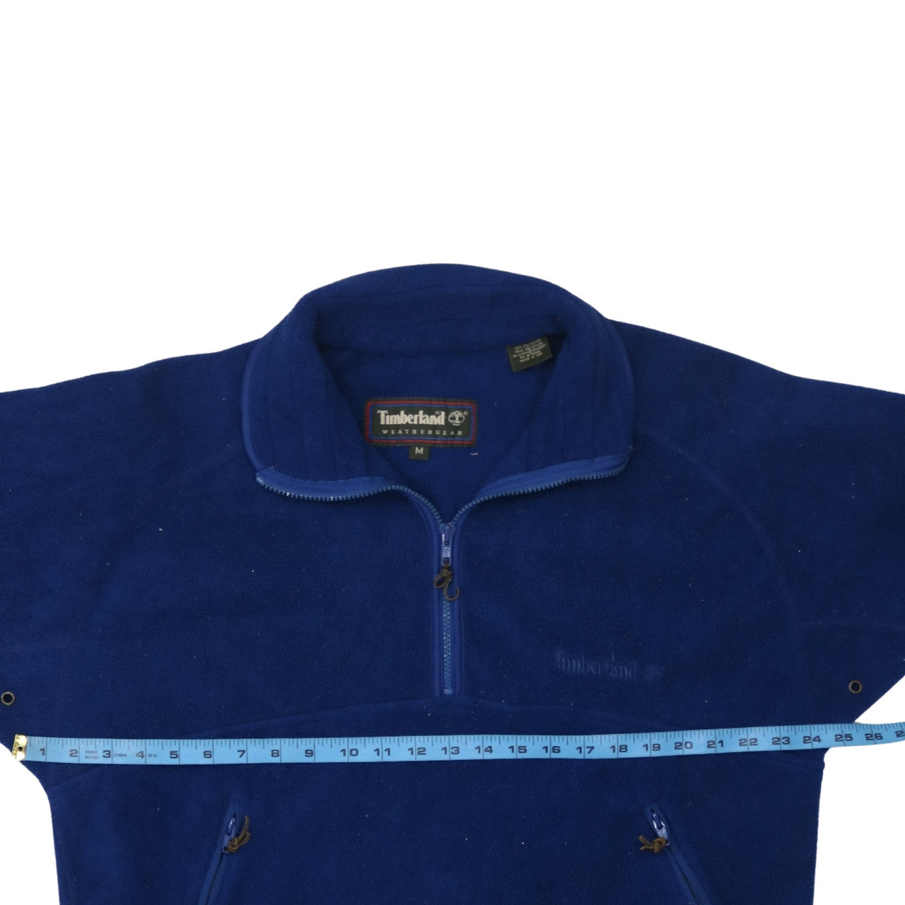 Timberland Mens Blue Fleece 1/2 Zip Pullover Sweatshirt M