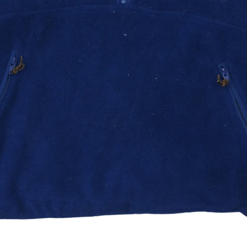 Timberland Mens Blue Fleece 1/2 Zip Pullover Sweatshirt M