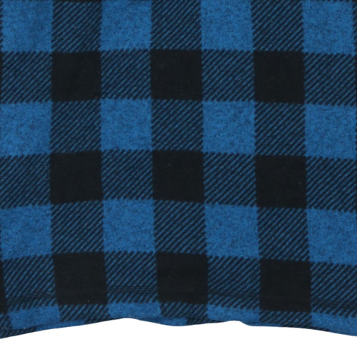 The North Face Men's Blue Check Fleece 1/4 Zip Pullover Sweatshirt M