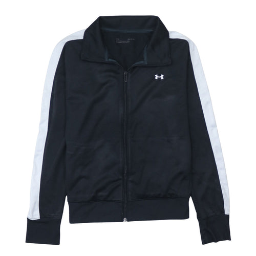 Under Armour Boys Black Full Zip Sports Sweatshirt Size S