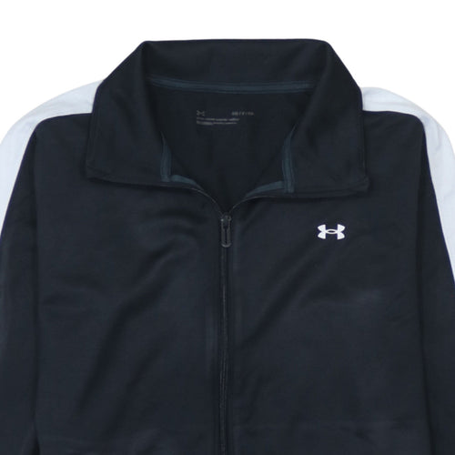 Under Armour Boys Black Full Zip Sports Sweatshirt Size S