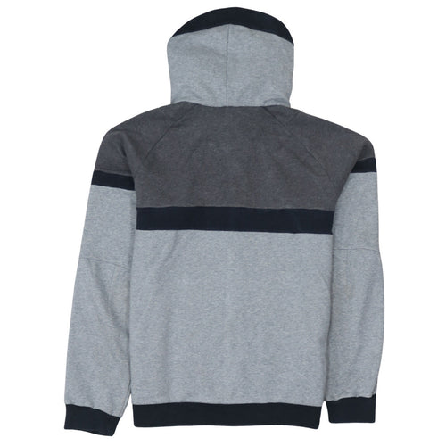 Nike Men's Grey Full Zip Hoodie M Sports Logo Fleece Sweatshirt