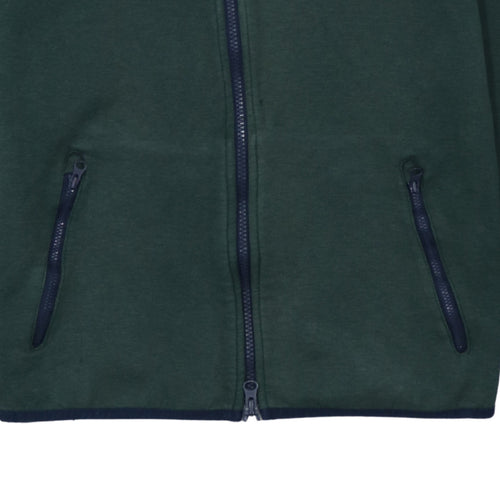 Nike Men's Green Full Zip Hoodie Size S Sportswear Cotton Blend