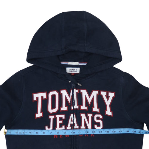 Tommy Jeans Men's Blue Full Zip Hoodie S Regular Fit
