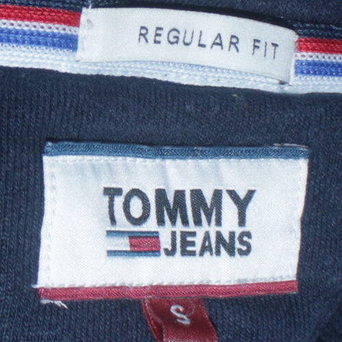 Tommy Jeans Men's Blue Full Zip Hoodie S Regular Fit