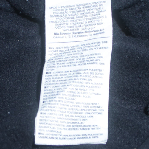 Nike Men's Black Jogger Sweatpants M Regular Fit Fleece Activewear