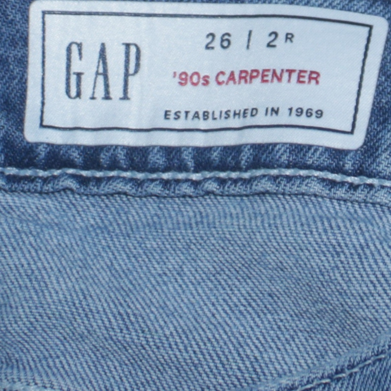 GAP Women’s Blue 90s Carpenter Relaxed Fit Denim Jeans Size 2