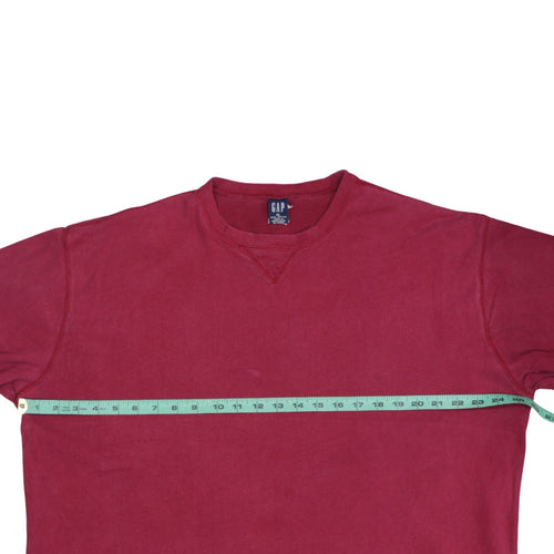 GAP Mens Red Cotton Crew Neck Pullover Sweatshirt XL