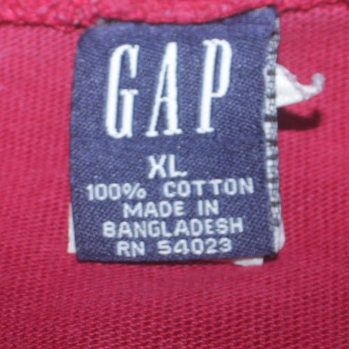 GAP Mens Red Cotton Crew Neck Pullover Sweatshirt XL