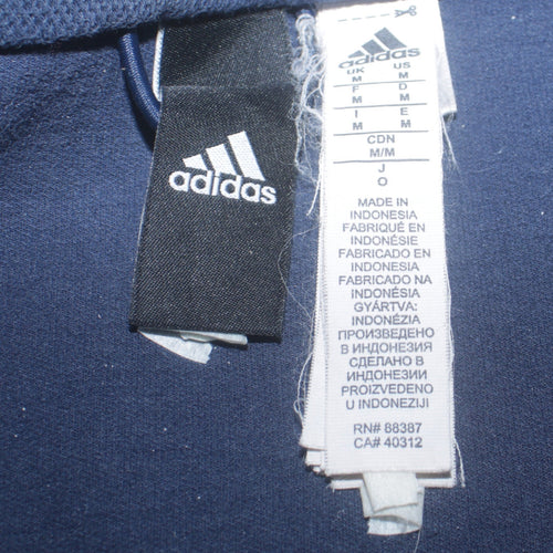 Adidas Men's Blue 1/2 Zip Fleece Pullover Sweatshirt Size M
