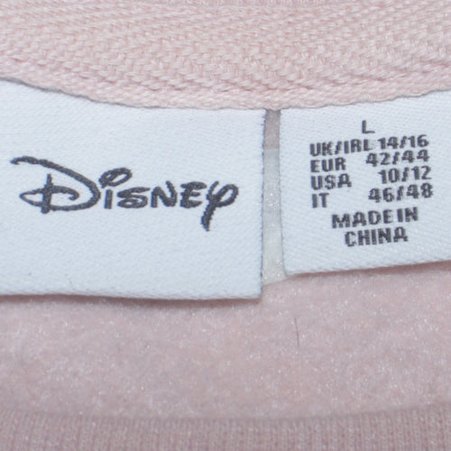 Disney Women’s Beige Minnie Mouse Pullover Sweatshirt Size L 14/16