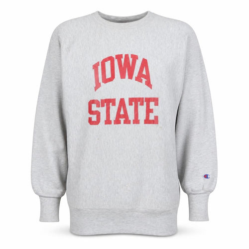 Champion Men's Grey Iowa State Reverse Weave XL College Sweatshirt