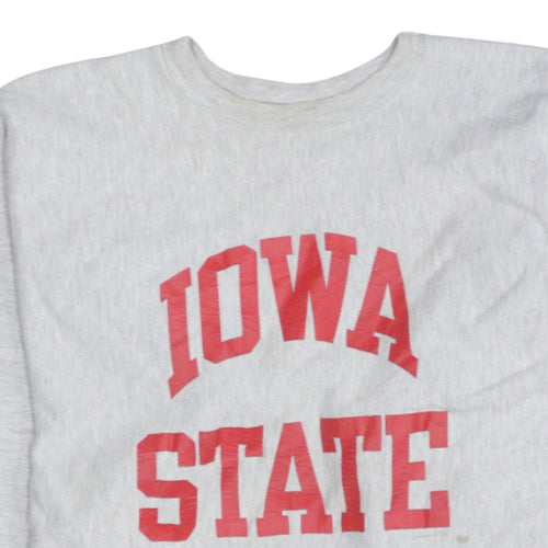 Champion Men's Grey Iowa State Reverse Weave XL College Sweatshirt