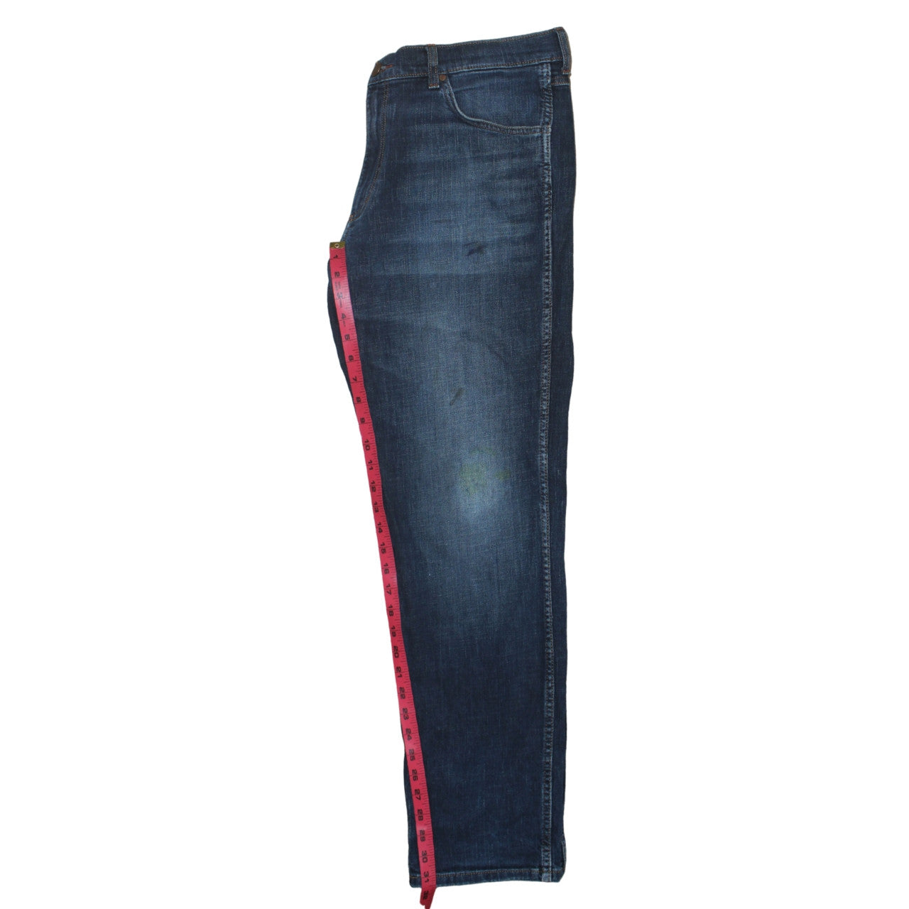 Wrangler Men’s Blue Greensboro Regular Straight Jeans 36x32 Denim