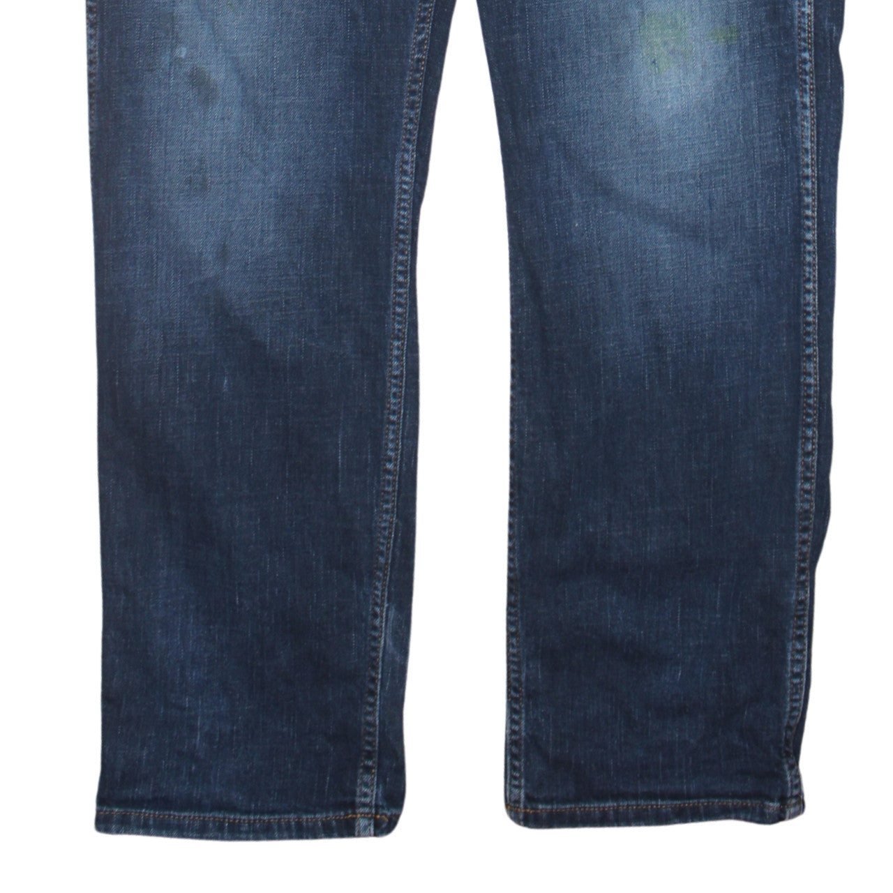 Wrangler Men’s Blue Greensboro Regular Straight Jeans 36x32 Denim