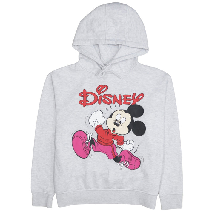 Primark Disney Women Grey Hoodie Medium Mickey Mouse Print