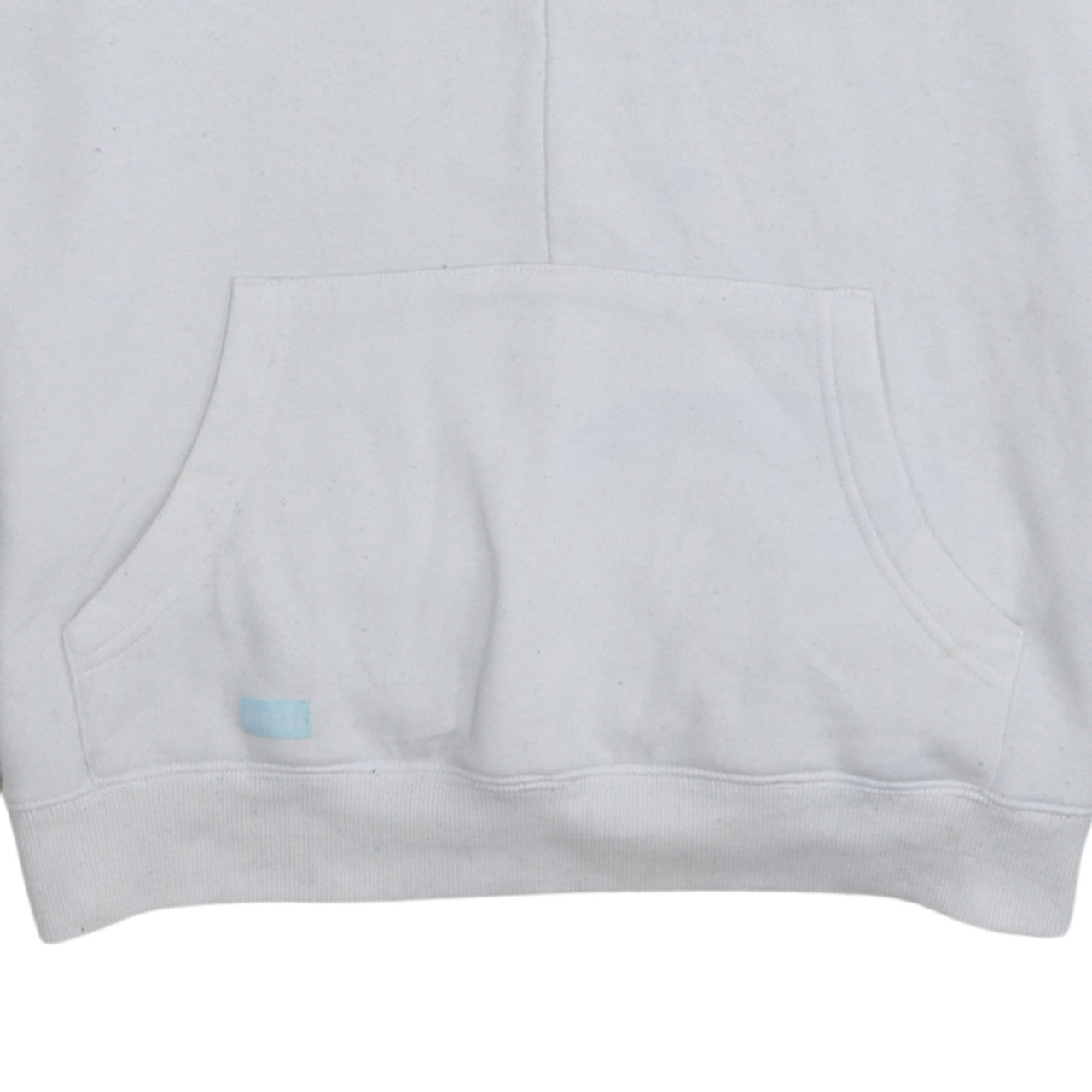 Diesel Men’s White Pullover Hoodie L Logo Fleece Sweatshirt