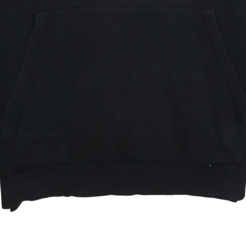 Under Armour Boys Black Pullover Hoodie Small Logo Fleece Sweatshirt