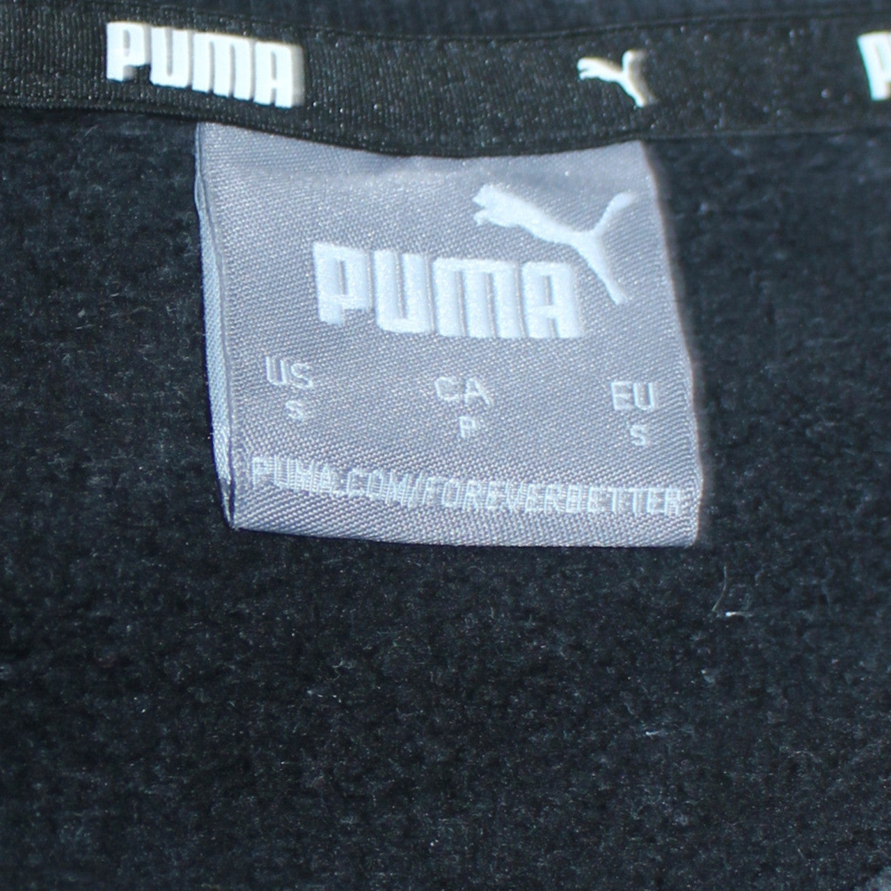 Puma Men’s Black Small Pullover Crew Neck Logo Sweatshirt