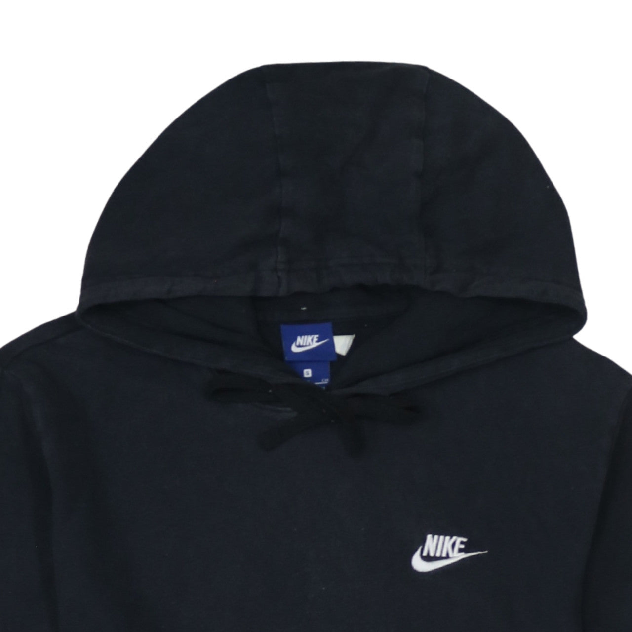 Nike Men's Black Pullover Hoodie Small Regular Fit Cotton