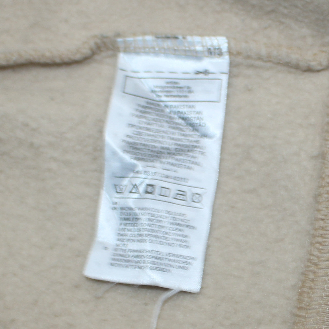Adidas Womens Beige Pullover Hoodie Medium Cotton Blend Casual