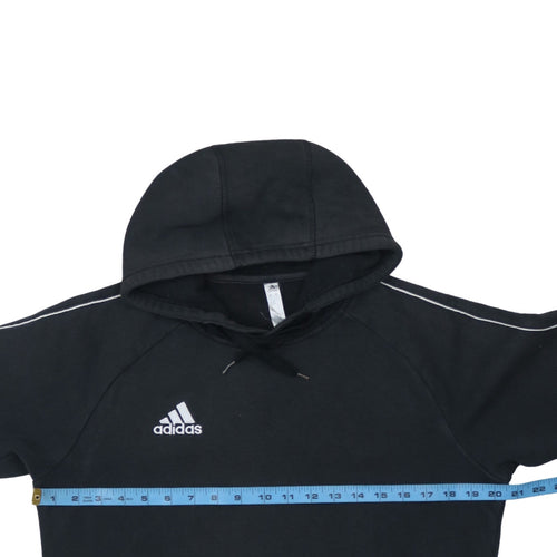 adidas Men's Black Small Pullover Hoodie Fleece Sweatshirt