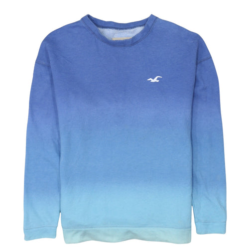 Hollister Men Blue XS Pullover Crew Neck Fleece Sweatshirt