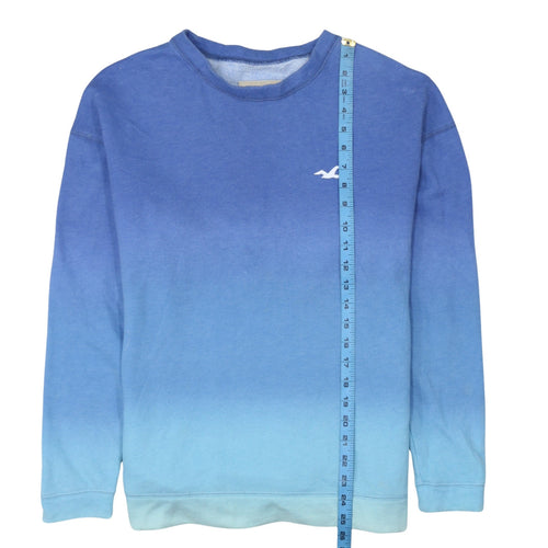Hollister Men Blue XS Pullover Crew Neck Fleece Sweatshirt