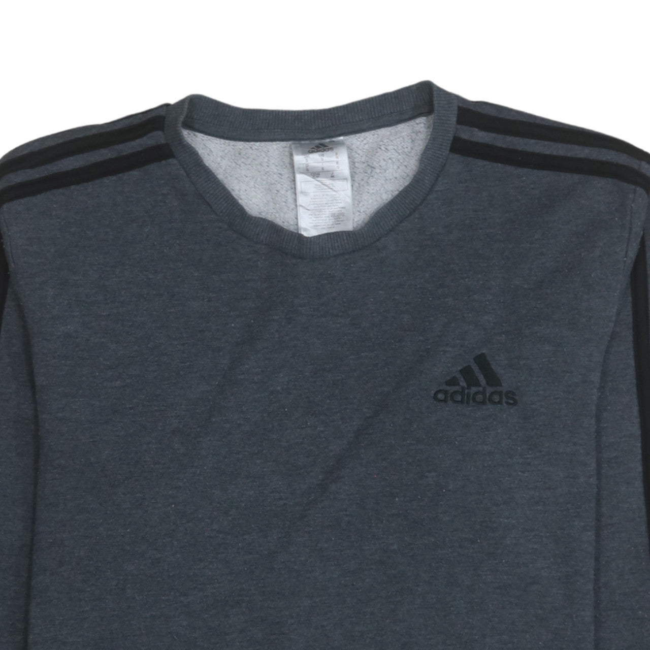 Adidas Men's Grey Crew Neck Pullover Sweatshirt Size S