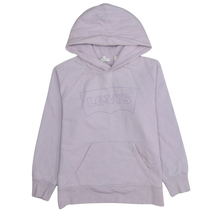 Levi's Women’s Lilac Pullover Hoodie Small Cotton Logo