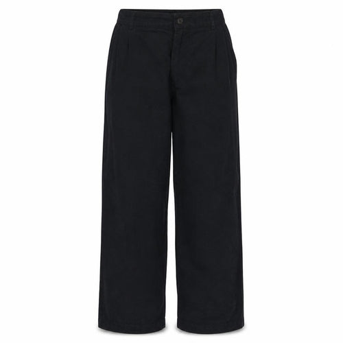 Lee Women's Black Mid Rise Straight Leg Cotton Trousers M