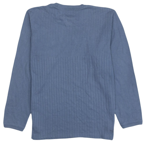 The North Face A5 Series Blue Cotton Knit Men's Pullover Jumper Size S