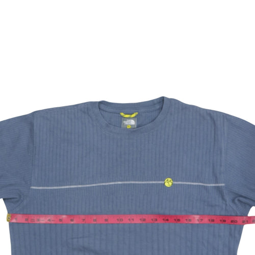 The North Face A5 Series Blue Cotton Knit Men's Pullover Jumper Size S