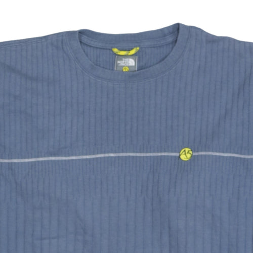 The North Face A5 Series Blue Cotton Knit Men's Pullover Jumper Size S