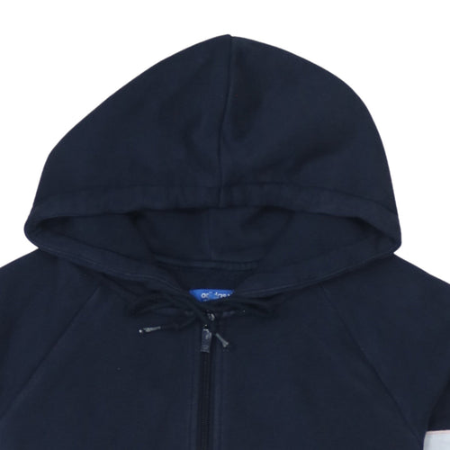 Adidas Originals Womens Navy Hoodie 1/2 Zip Hooded Sweatshirt Size 10