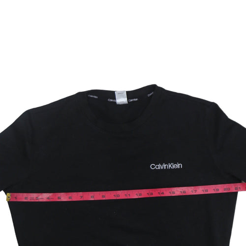 Calvin Klein Mens Black Crew Neck Pullover Sweatshirt Size S