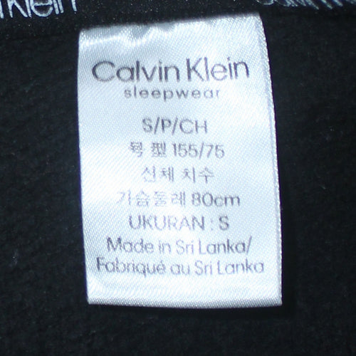 Calvin Klein Mens Black Crew Neck Pullover Sweatshirt Size S