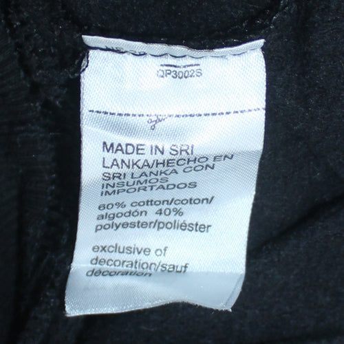 Calvin Klein Mens Black Crew Neck Pullover Sweatshirt Size S