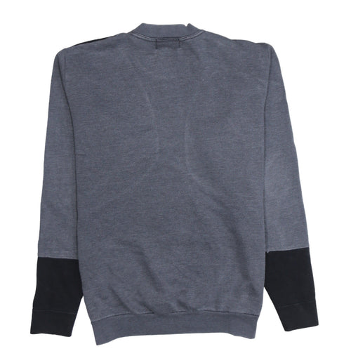 Nike Men's Grey Black Logo Crew Neck Pullover Sweatshirt 2XL