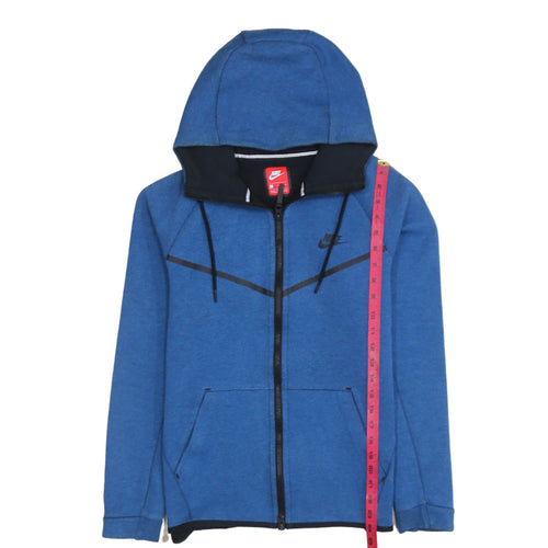 Nike Men’s Blue Full Zip Hoodie Size M Sportswear Sweatshirt