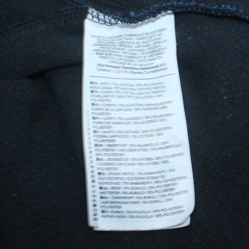 Nike Men’s Blue Full Zip Hoodie Size M Sportswear Sweatshirt