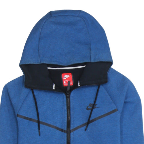 Nike Men’s Blue Full Zip Hoodie Size M Sportswear Sweatshirt