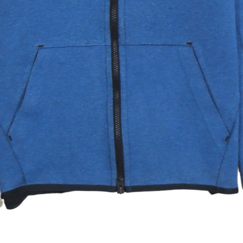 Nike Men’s Blue Full Zip Hoodie Size M Sportswear Sweatshirt