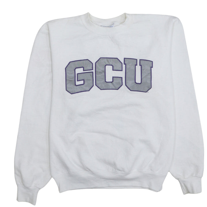 Champion Men's White GCU Logo Pullover Sweatshirt Size S